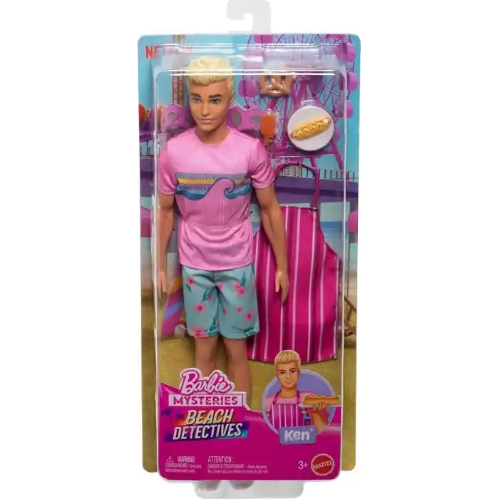 Barbie® KEN® Mysteries Beach Detectives Bebek ve Aksesuarları