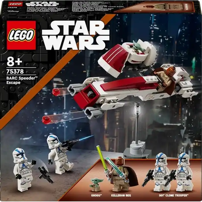 LEGO Star Wars: The Mandalorian BARC Motoru Kaçışı 75378 8 Yaş ve Üzeri Star Wars Sevenler için Koleksiyonluk Yaratıcı Oyuncak Yapım Seti (221 Parça)