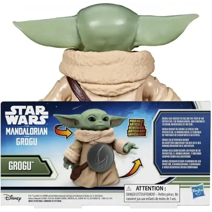 Star Wars Grogu 16,5 cm Aksiyon Figürü | Star Wars: The Mandalorian ve Grogu Oyuncağı | 4 Yaş ve Üzeri Kız ve Erkek Çocuklar İçin