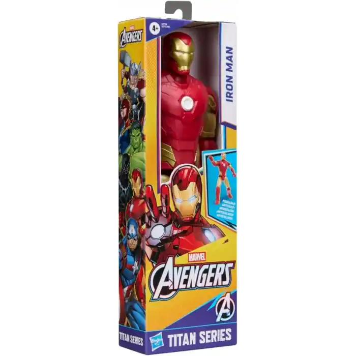 Marvel Avengers Titan Serisi Iron Man 29,2 cm Aksiyon Figürü, 4 yaş ve üzeri çocuklar için Süper Kahraman Figürleri ve Oyuncakları