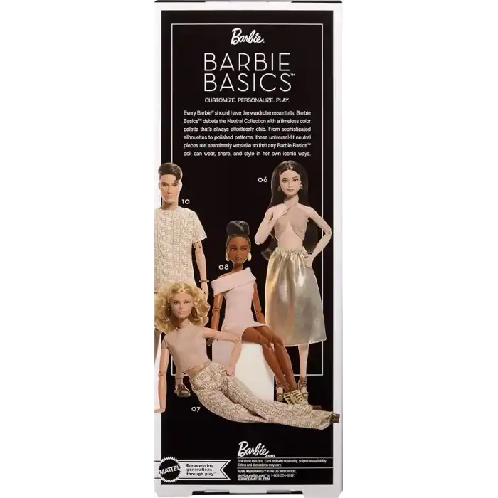 Barbie Basics 07 Siyah Uzun Saçlı JJX26
