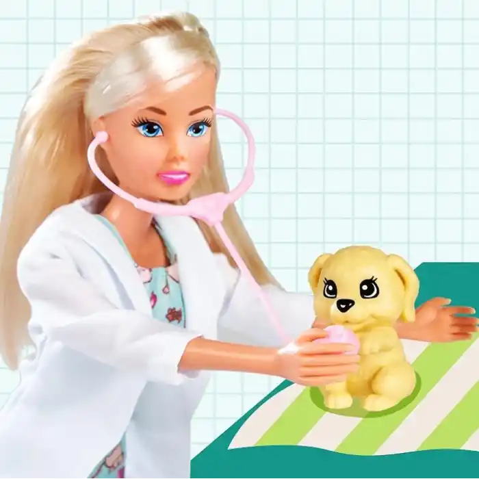 Simba Steffi Love Veteriner Rolünde, Evcil Hayvanlı, Taşıma Çantası, Mama Kabı, Kemik Gibi Aksesuar
