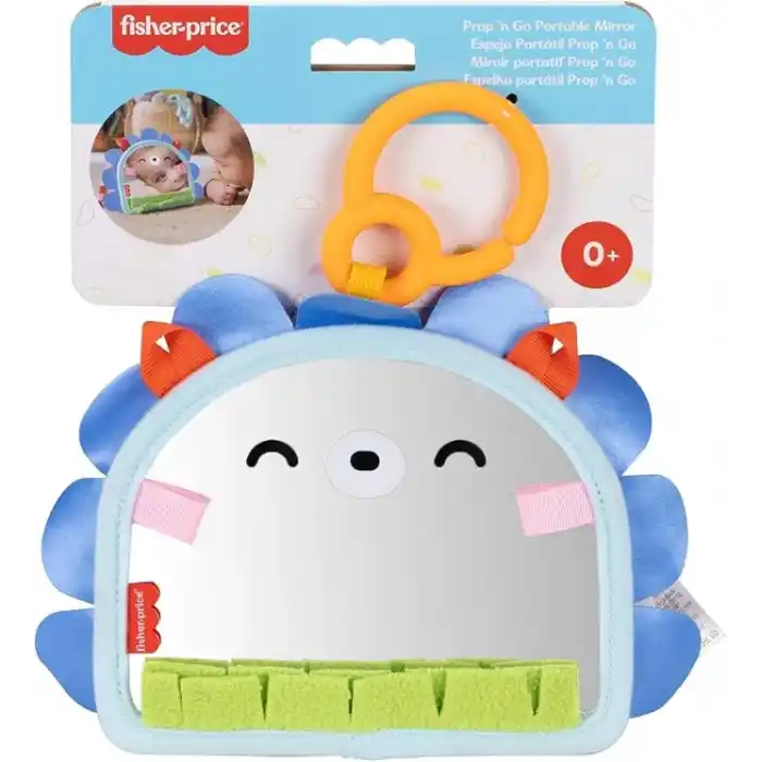 Fisher-Price yenidoğanlar için duyusal gelişimi ve karın üstünde oynama aktivitelerini destekleyen taşınabilir ayna, JHB45