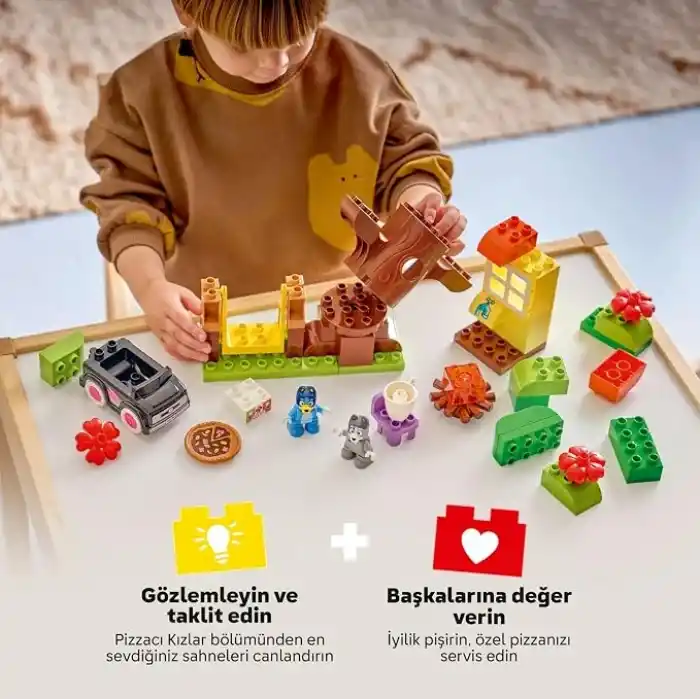 LEGO DUPLO Bluey Pizzacı Kızlar: Muffin ve Bluey 10469
