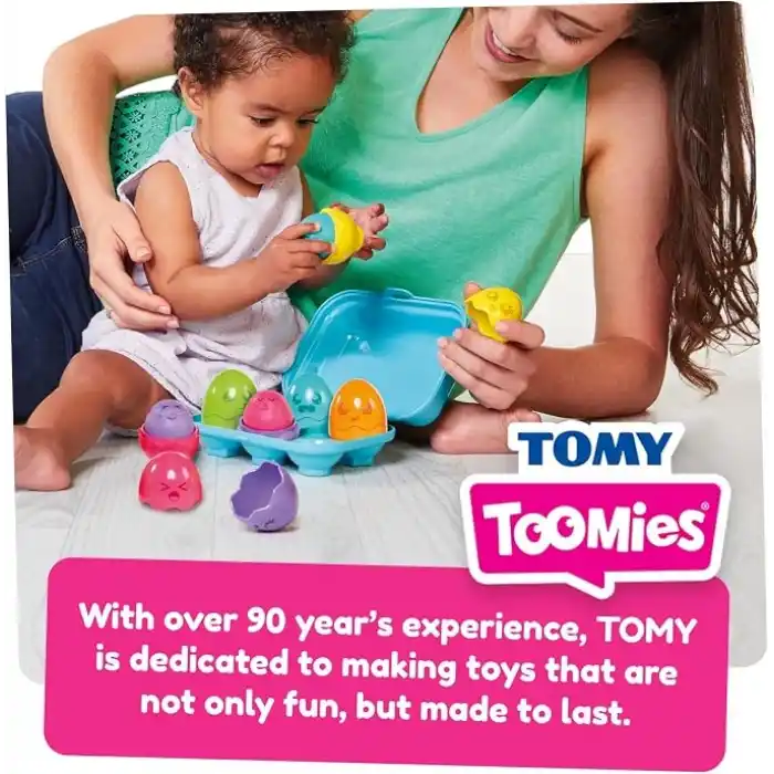 TOMY Yeni Parlak Renkli Saklambaçlı Yumurtalar