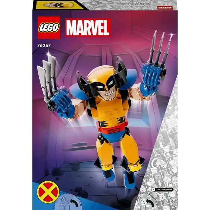 LEGO Marvel Wolverine Yapım Figürü 76257 – 8 Yaş ve Üzeri Kız ve Erkek Çocuklar için Süper Kahraman Hediyesi Fikri, 3 Uzayan Pençe Gibi Orijinal Detaylar İçeren Yaratıcı Oyuncak Yapım Seti (327 Parça)