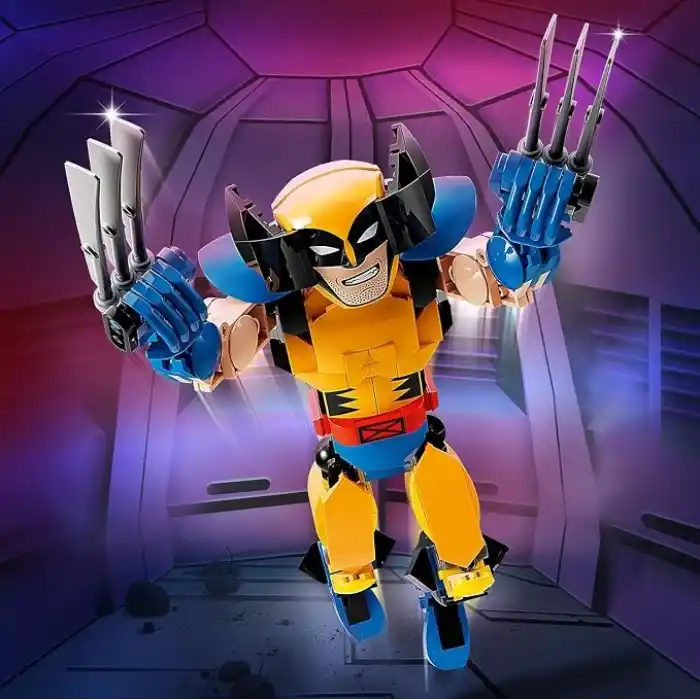 LEGO Marvel Wolverine Yapım Figürü 76257 – 8 Yaş ve Üzeri Kız ve Erkek Çocuklar için Süper Kahraman Hediyesi Fikri, 3 Uzayan Pençe Gibi Orijinal Detaylar İçeren Yaratıcı Oyuncak Yapım Seti (327 Parça)