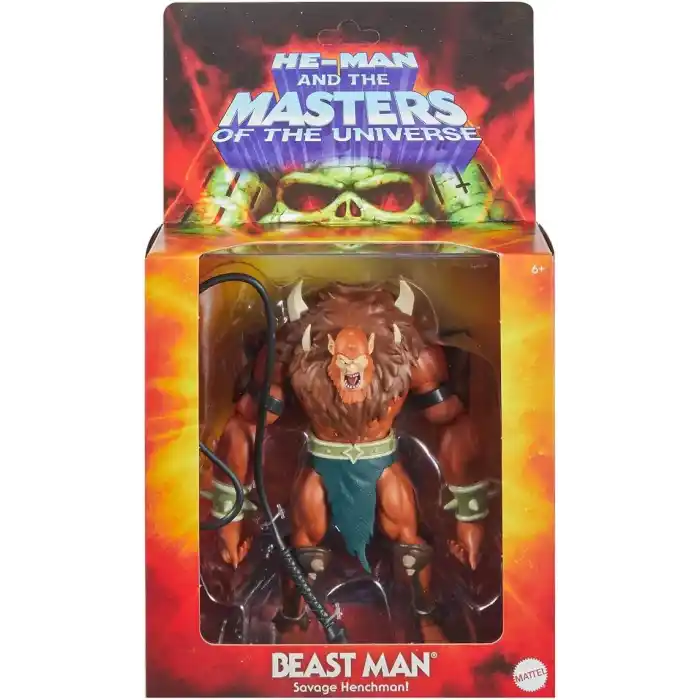 1980lerin Masters of the Universe Origins çizgi dizisinden ilham alan ve ayrıntılı tasarıma sahip 14 cmlik MOTU Origins Deluxe Beast Man Aksiyon Figürü, JHK09