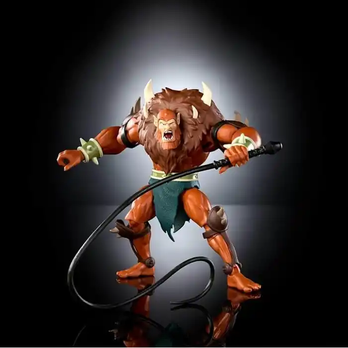 1980lerin Masters of the Universe Origins çizgi dizisinden ilham alan ve ayrıntılı tasarıma sahip 14 cmlik MOTU Origins Deluxe Beast Man Aksiyon Figürü, JHK09