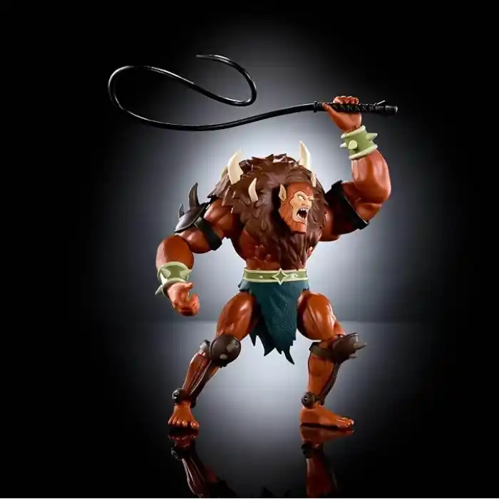 1980lerin Masters of the Universe Origins çizgi dizisinden ilham alan ve ayrıntılı tasarıma sahip 14 cmlik MOTU Origins Deluxe Beast Man Aksiyon Figürü, JHK09