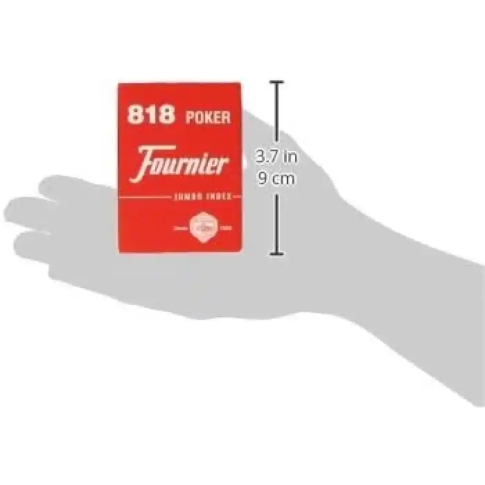 Fournier Poker Oyun Kartları Nº 818, Jumbo Endeks, Kırmızı veya Mavi