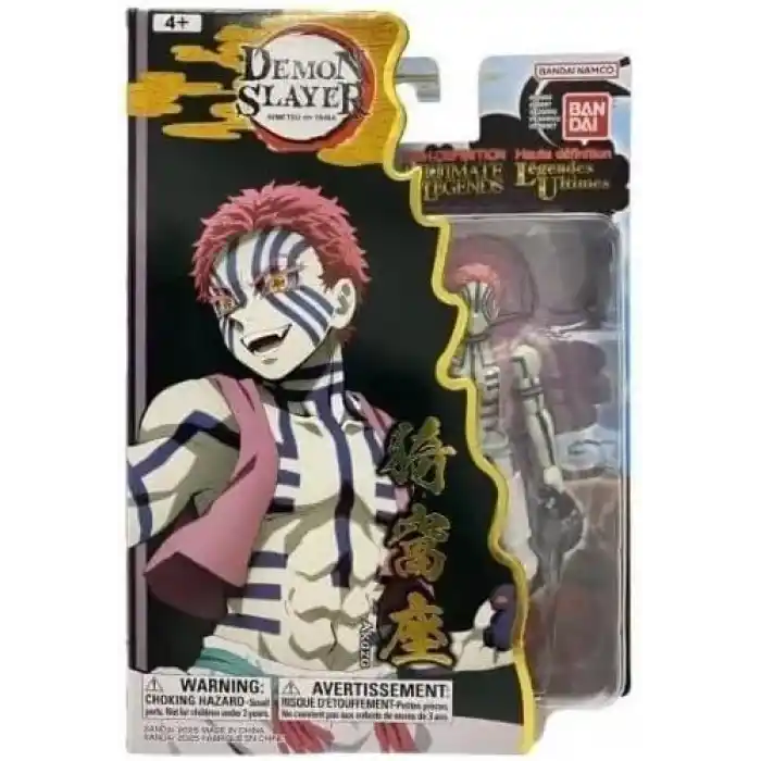 Bandai, 13 cm Demon Slayer Akaza Figür - Ultimate Legends HD Serisi, Ultimate Legends HD