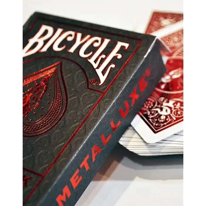 Bicycle Metalluxe Red Oyun Kartları