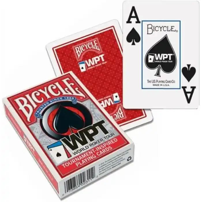 Bicycle WPT World Poker Tour Oyun Kartları, Kırmızı veya Mavi