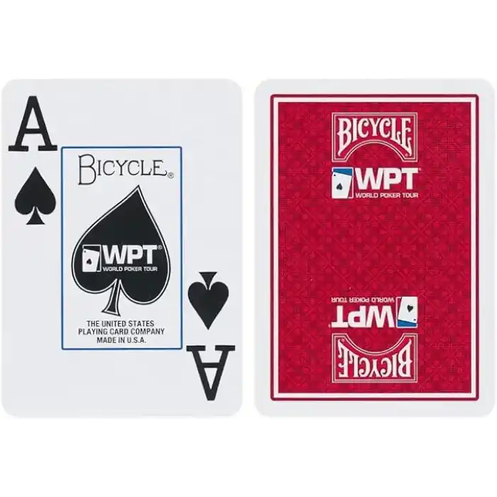 Bicycle WPT World Poker Tour Oyun Kartları, Kırmızı veya Mavi