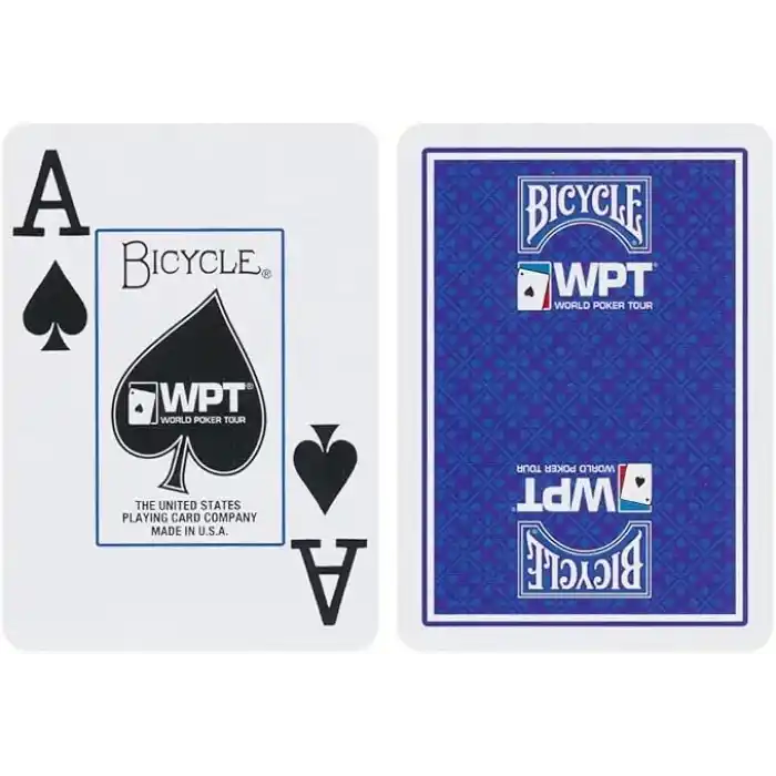 Bicycle WPT World Poker Tour Oyun Kartları, Kırmızı veya Mavi