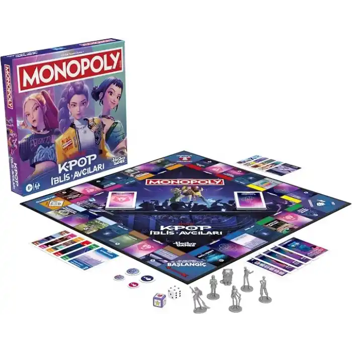 Monopoly: KPop İblis Avcıları Sürümü Kutu Oyunu | Çocuklar, Gençler ve Yetişkinler için Aile Oyunları | Çocuklar için Eğlenceli Hediyeler | 2 ila 6 Oyuncu | 8 Yaş ve Üzeri - Türkçe versiyonu