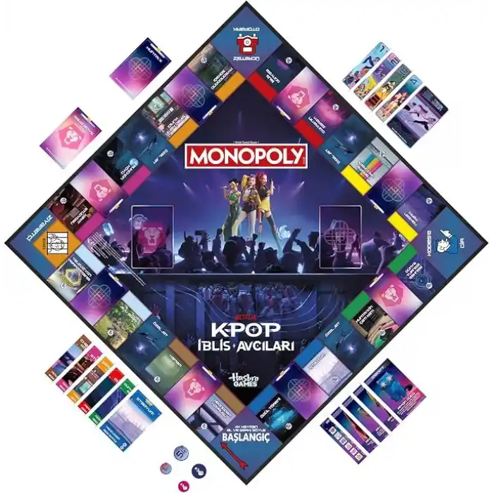 Monopoly: KPop İblis Avcıları Sürümü Kutu Oyunu | Çocuklar, Gençler ve Yetişkinler için Aile Oyunları | Çocuklar için Eğlenceli Hediyeler | 2 ila 6 Oyuncu | 8 Yaş ve Üzeri - Türkçe versiyonu