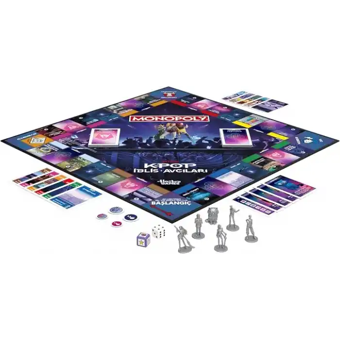 Monopoly: KPop İblis Avcıları Sürümü Kutu Oyunu | Çocuklar, Gençler ve Yetişkinler için Aile Oyunları | Çocuklar için Eğlenceli Hediyeler | 2 ila 6 Oyuncu | 8 Yaş ve Üzeri - Türkçe versiyonu