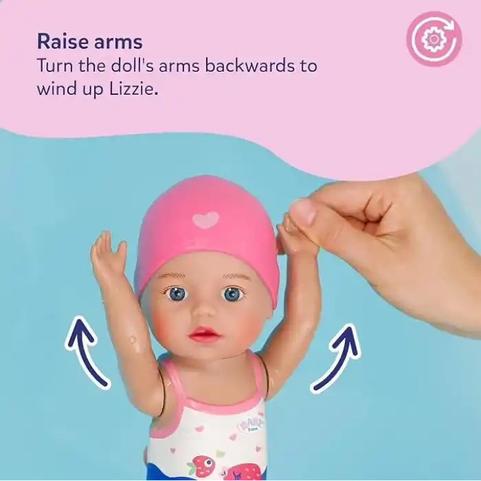 Zapf Creation Baby born 30cm Yüzen Bebek Lizzie, Oyuncak