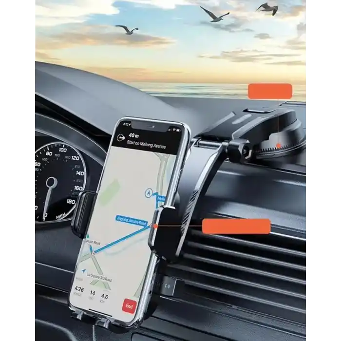 LivX 360° Dönebilen Araç Telefon Tutucu Hızlı Kilit Güçlü Tutuculuk LTP-01