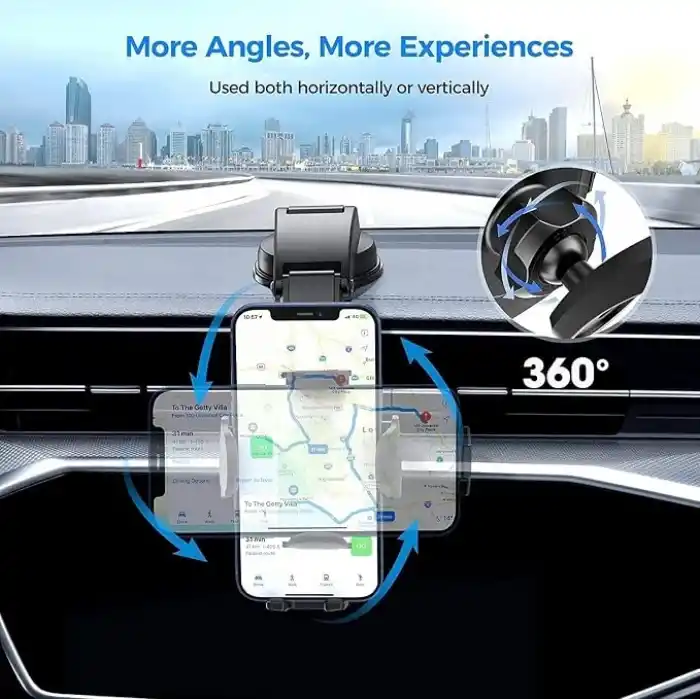 HP-A05 Otomatik Klipsli Araba Telefon Tutucu Ayarlanabilir Cam Ve Torpido Için Yüksek Kalite Tutucu