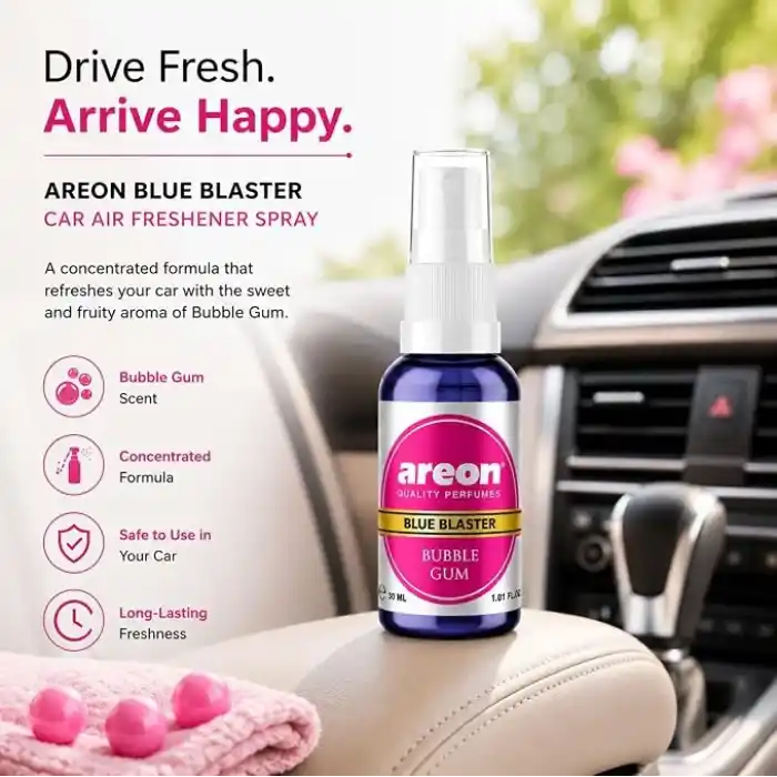 Areon 30 ml Blue Blaster Bubble Gum Oto Araç Spreyi
