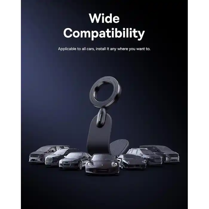 Baseus C02 Go Manyetik Araç Telefonu Tutacağı, 360° Dönebilen Mobil Tutucu, iPhone 15 Pro Max için Ultra Güçlü Mıknatıslı Bükülebilir Tasarım Araç Telefonu Tutacağı, Samsung S24 Ultra