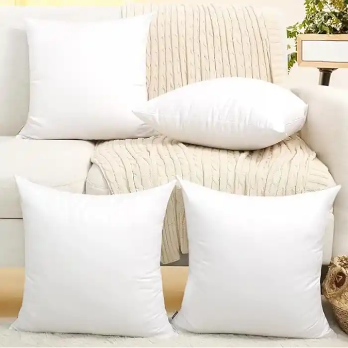 4 Adet Kırlent İç Yastık Boncuk Silikon 5 Ebat Premium Koltuk Dekor Yastığı- 45X45