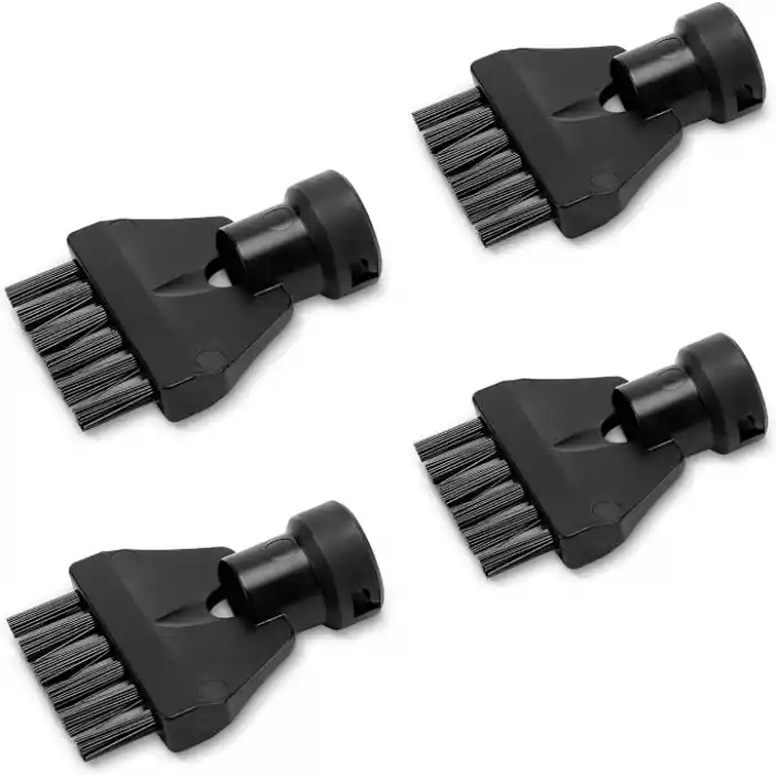 Kärcher Orijinal derz fırçası seti, 4 fırçalı, tüm Kärcher SC EasyFix ve Deluxe buharlı temizleyiciler için, siyah