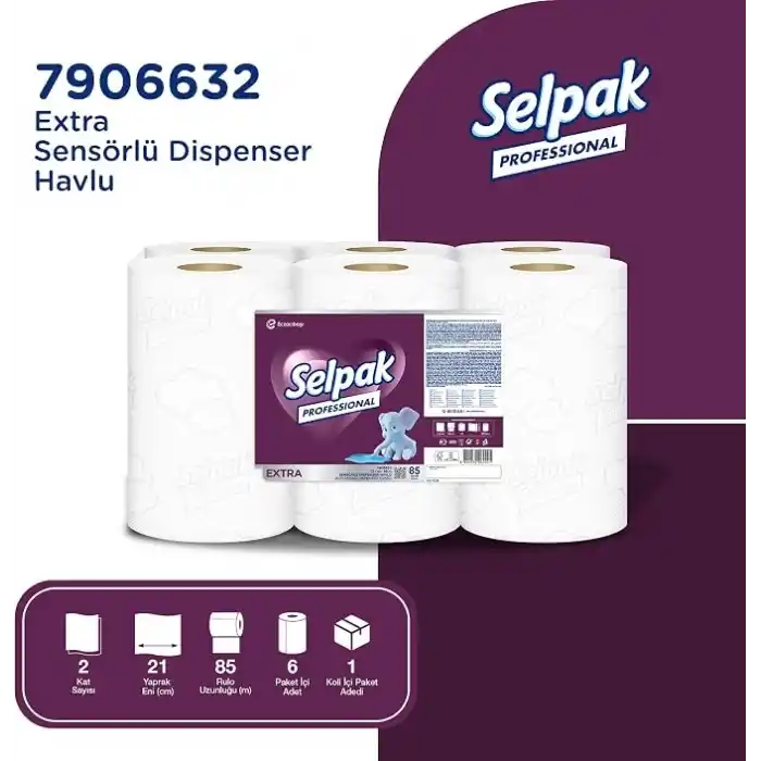 Selpak Professional Extra Sensörlü Havlu, 21 Cm, 85 Metre