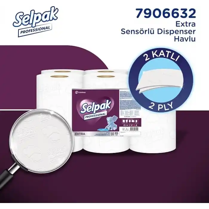 Selpak Professional Extra Sensörlü Havlu, 21 Cm, 85 Metre