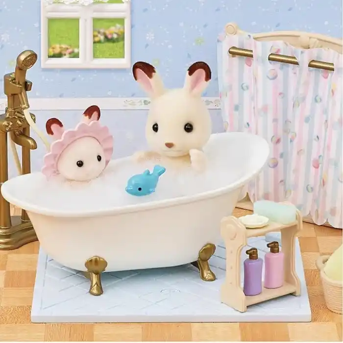 Sylvanian Families EPOCH Banyo Ve Duş Seti, Oyuncak