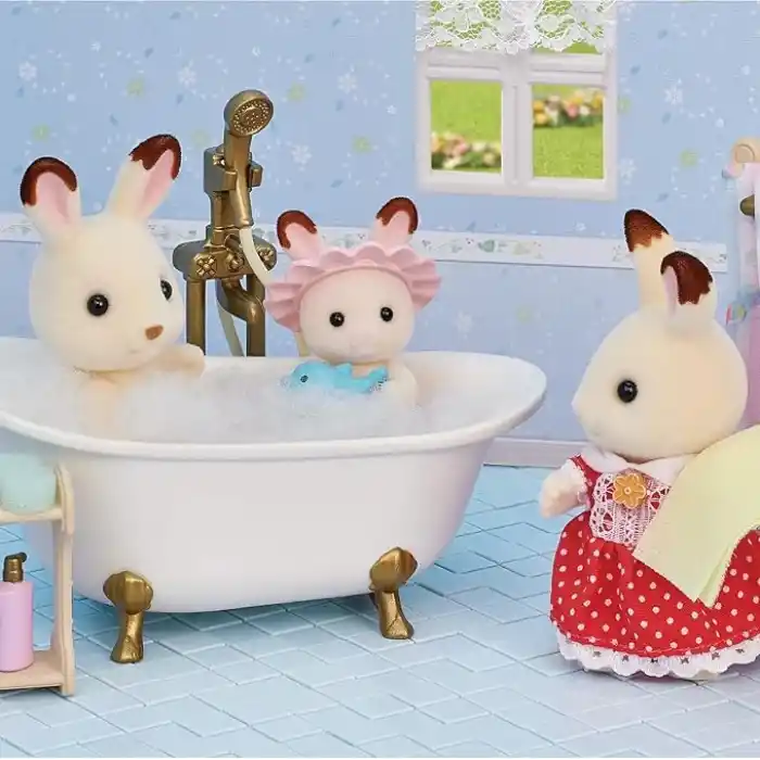 Sylvanian Families EPOCH Banyo Ve Duş Seti, Oyuncak