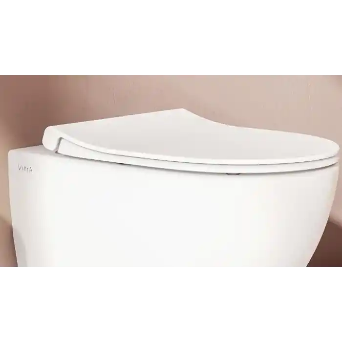 VitrA Sento 120-003R009 Yavaş Kapanır Slim Klozet Kapağı, Duroplast, Beyaz