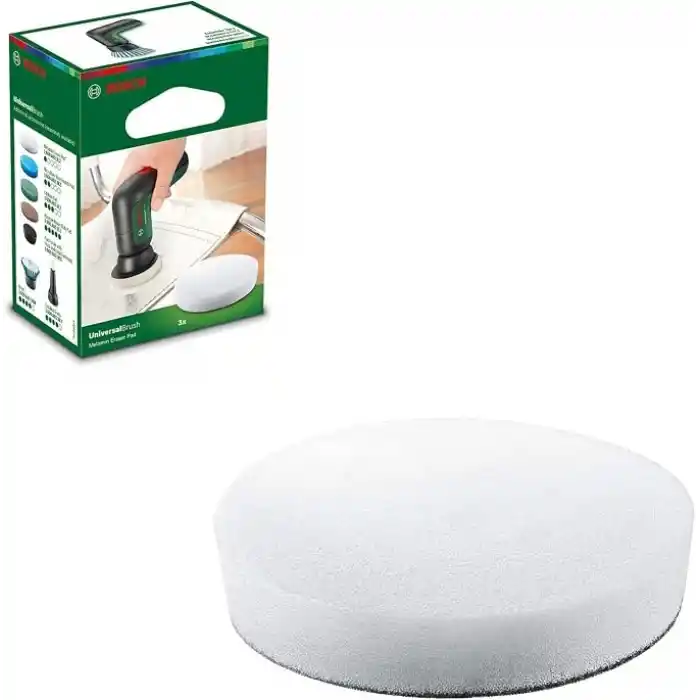Bosch Home and Garden Elektrikli Temizleme Fırçası Universalbrush için Melamin Silgi Pedi (Karton Pakette 3 Adet)