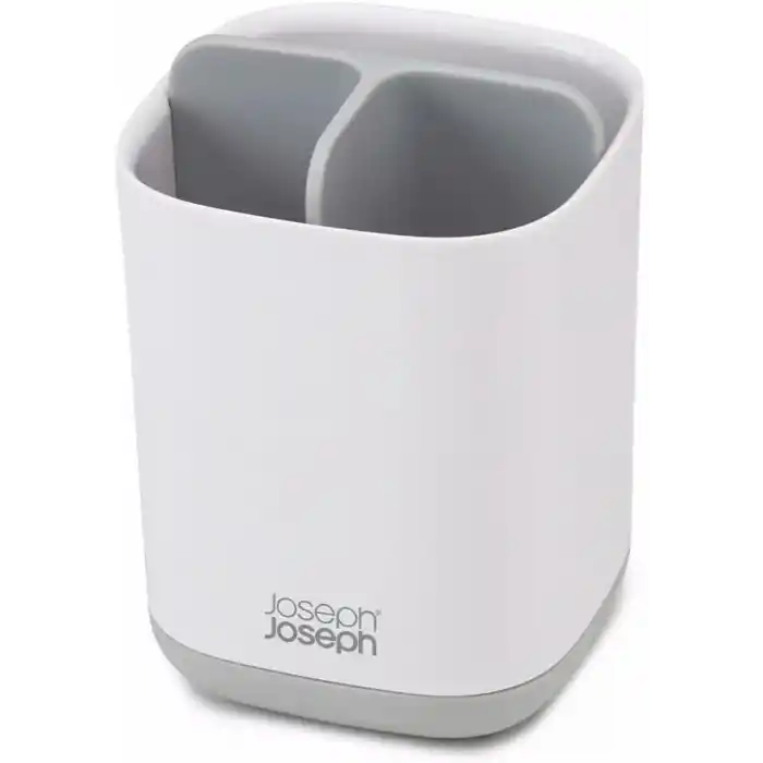 Joseph Joseph 70509 Easy-Store Diş Fırçalık, Beyaz/Gri