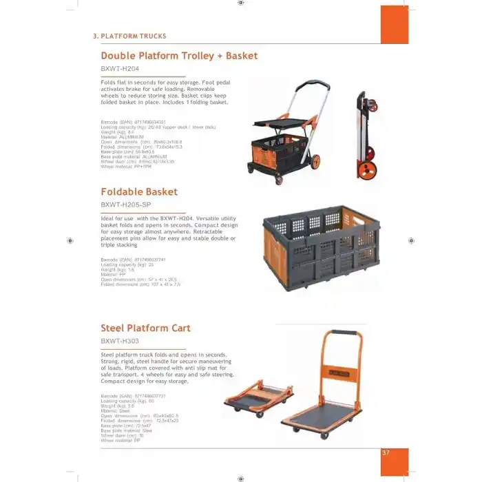 Black + Decker BH205 25Kg Katlanır Çok Amaçlı Taşıma Sepeti