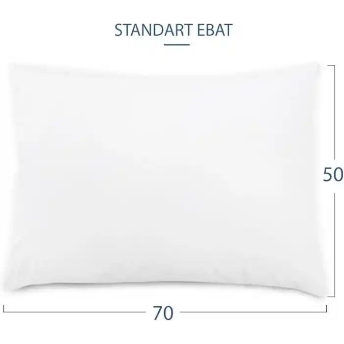 %100 Pamuk Sıvı Geçirmez 2’Li Yastık Alezi Koruyucu Koruyucu Yastık Kılıfı 50 X 70
