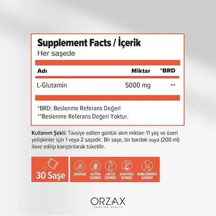 Ocean L-Glutamin 500 Mg 60 Saşe