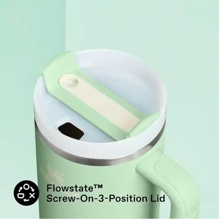 STANLEY Quencher H2.0 FlowState Pipetli Termos Bardak 1.18 Litre - Pistachio | Paslanmaz Çelik