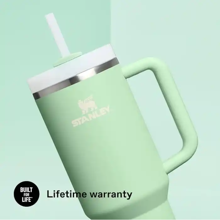 STANLEY Quencher H2.0 FlowState Pipetli Termos Bardak 1.18 Litre - Pistachio | Paslanmaz Çelik