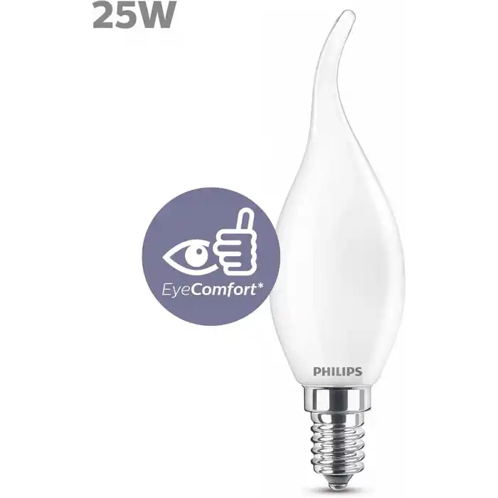 Philips LED Classic 25W BA35 E14 Mum Tipi WW Dim Edilmez Ampul