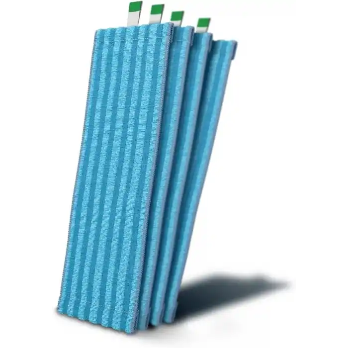 Philips Orijinal Mikrofiber Pedler - 6000 ve 7000 Serisi ile Uyumlu, 4 Bez, Yıkanabilir, Yeniden Kullanılabilir (XV1670/02)