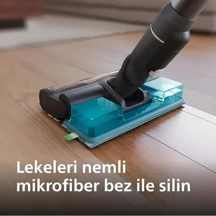 Philips Orijinal Mikrofiber Pedler - 6000 ve 7000 Serisi ile Uyumlu, 4 Bez, Yıkanabilir, Yeniden Kullanılabilir (XV1670/02)