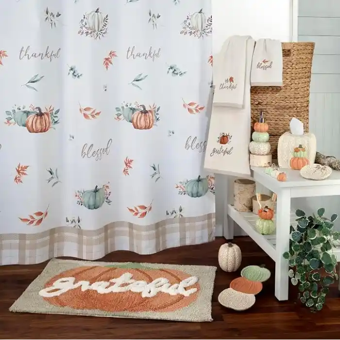 Avanti Linens - Peçete Kutusu Kapağı, Dayanıklı Reçine Banyo Aksesuarları (Minnettar Yama Koleksiyonu)