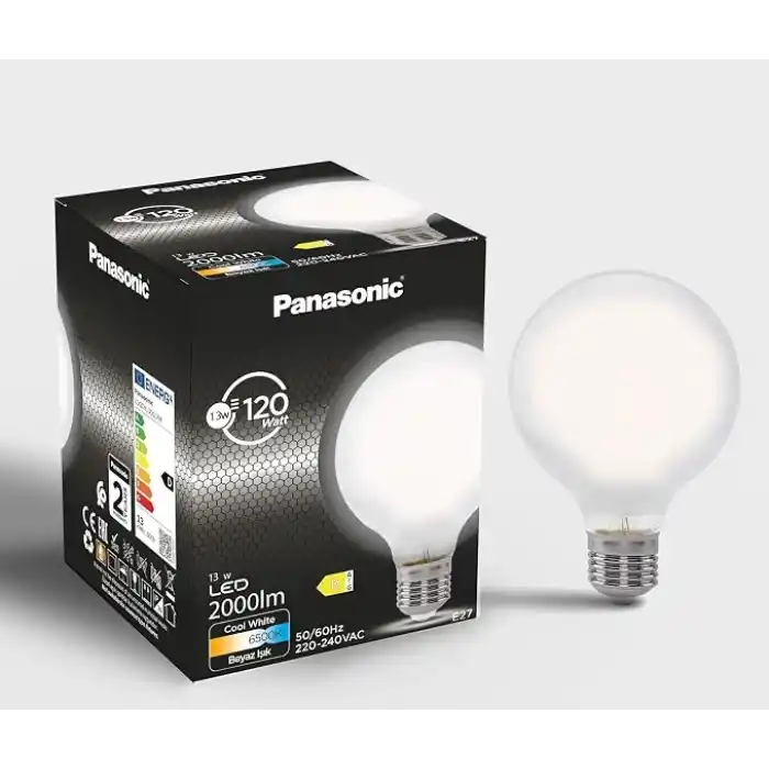 Panasonic Filament Ampul E27 13W 2000LM 6500K Milky