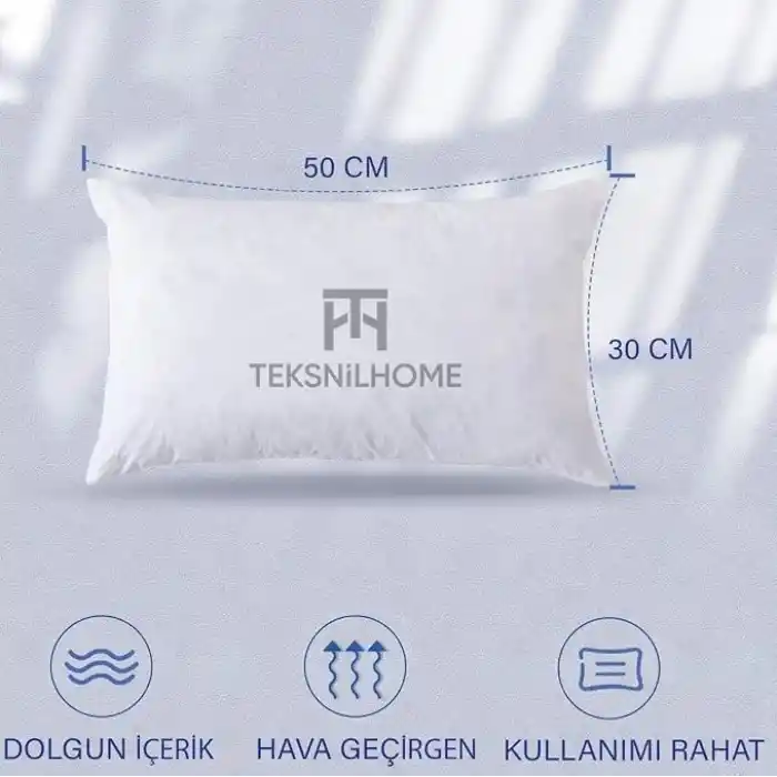 2 Adet Kirlent İç Yastık Boncuk Silikon- 45X45