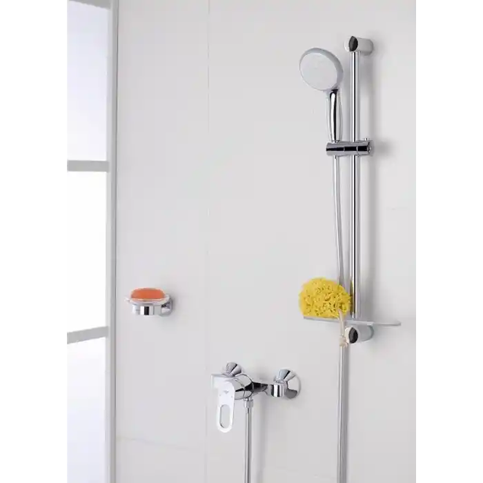 GROHE Vitalio Go 100 QuickFix El Duşu | 1 Akışlı | Düşmeye Dayanıklı |Kireç Önleyici Sistem | Duş Başlığı | Krom | 26189000