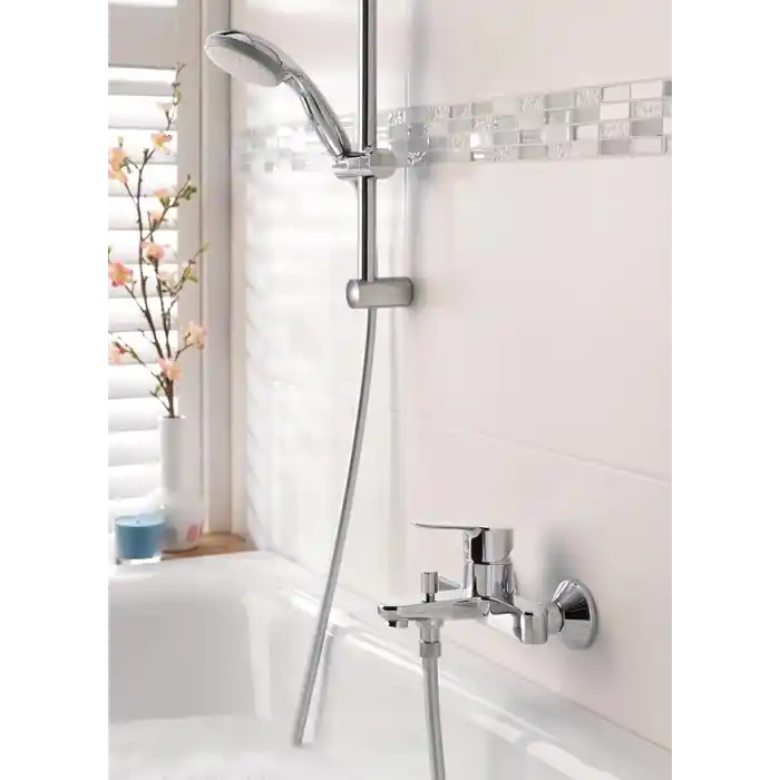 GROHE Vitalio Go 100 QuickFix El Duşu | 1 Akışlı | Düşmeye Dayanıklı |Kireç Önleyici Sistem | Duş Başlığı | Krom | 26189000